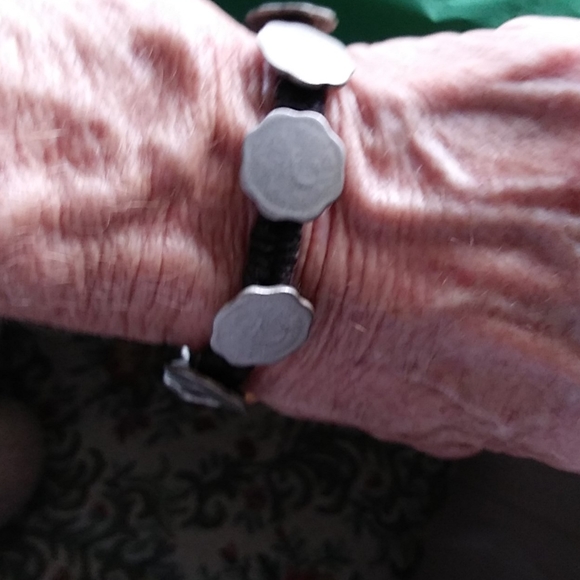 Artisan Handmade Vintage Gypsy Coin Bracelet - Picture 4 of 4